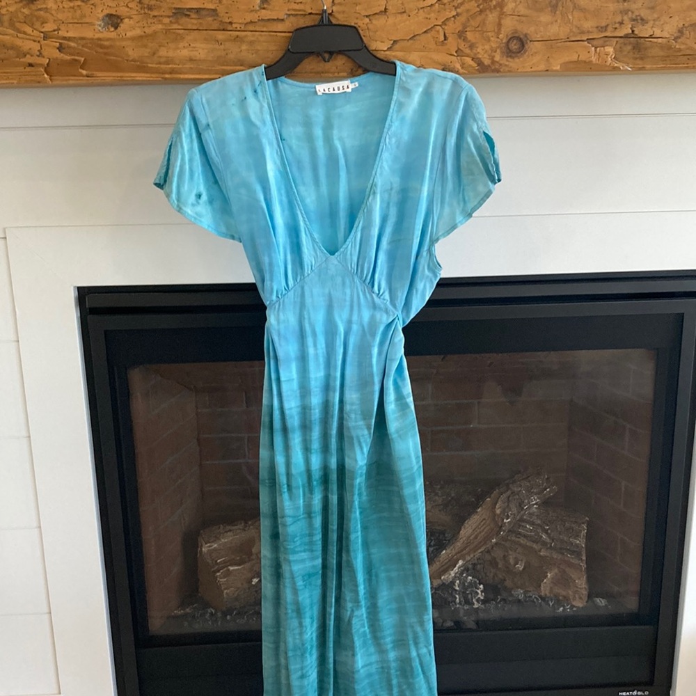 LACAUSA Blue Midi Dress